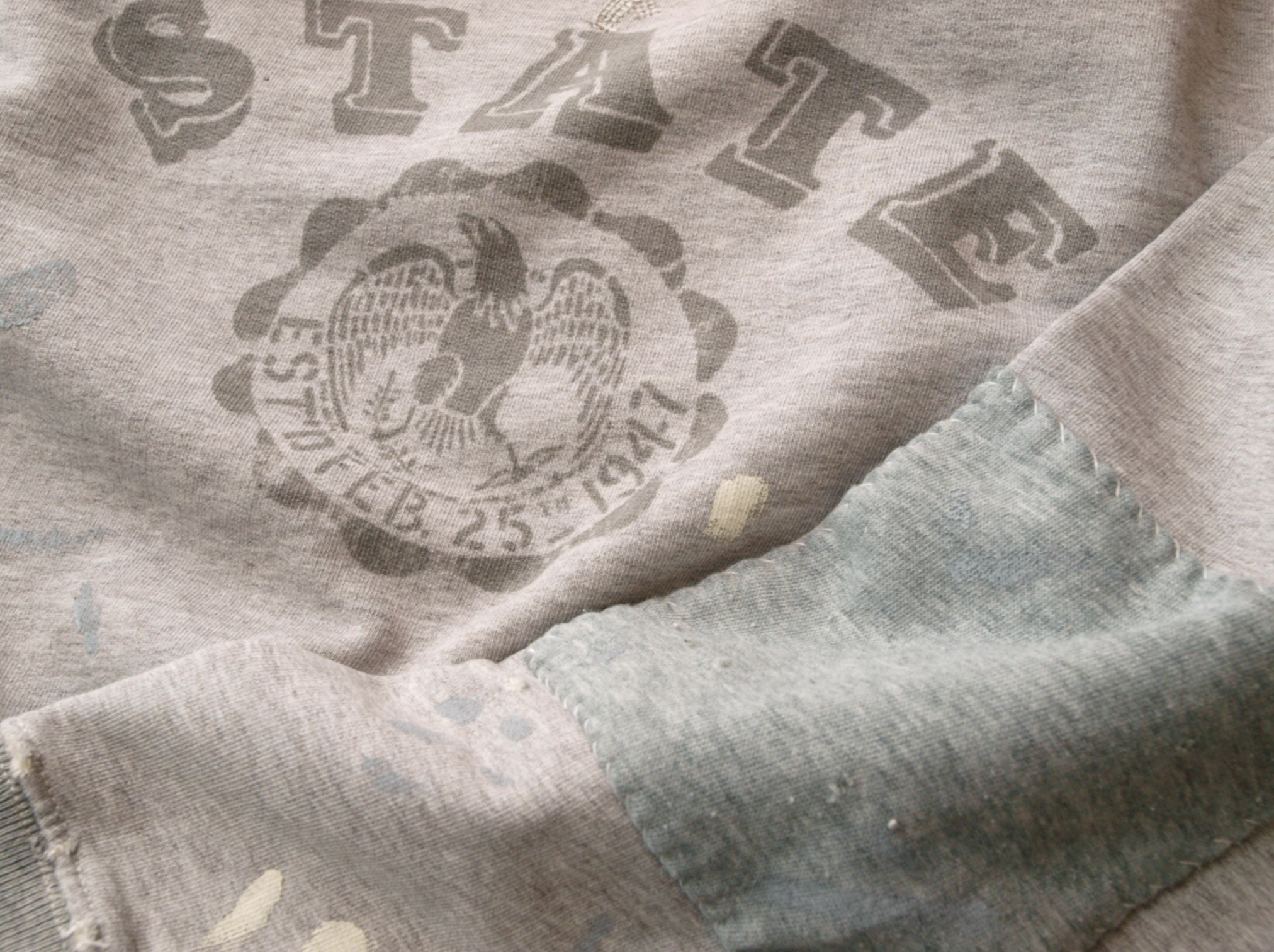 Worn & Repaired Graphic Sweatshirt