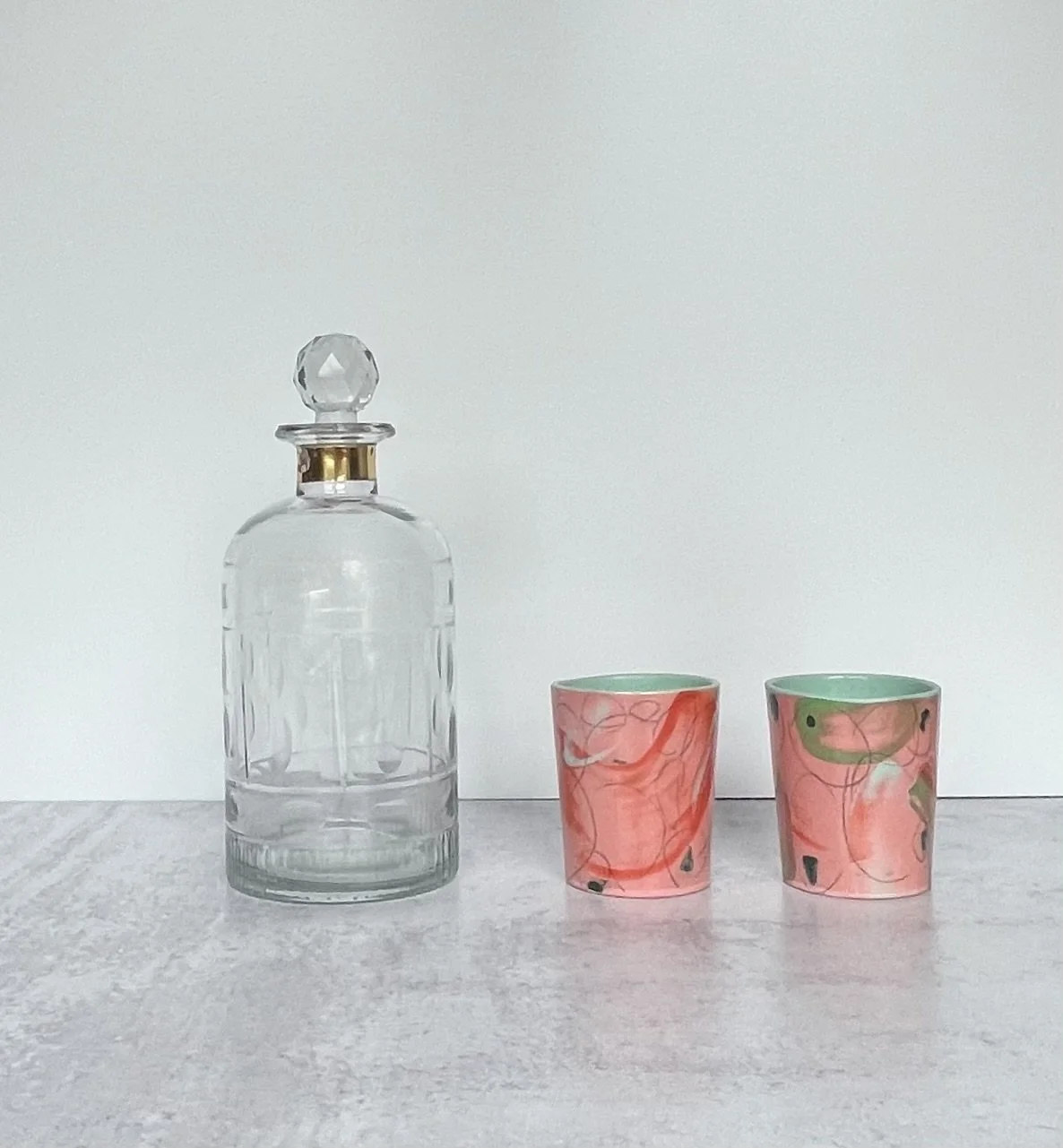 Set - Small Cups in Pink