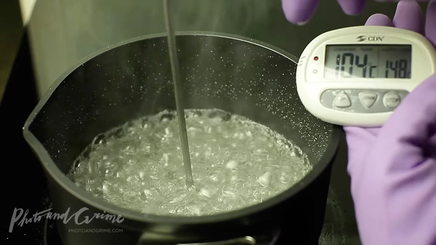 Always play safe, and protect your hands with cooking gloves.