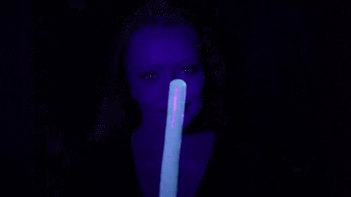 Edible UV Glow in the Dark Lightsaber Recipe