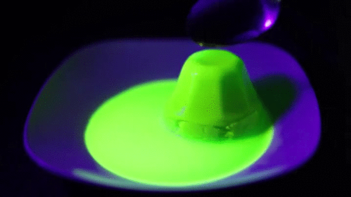 Green UV Glow in the dark Jello Jelly Recipe