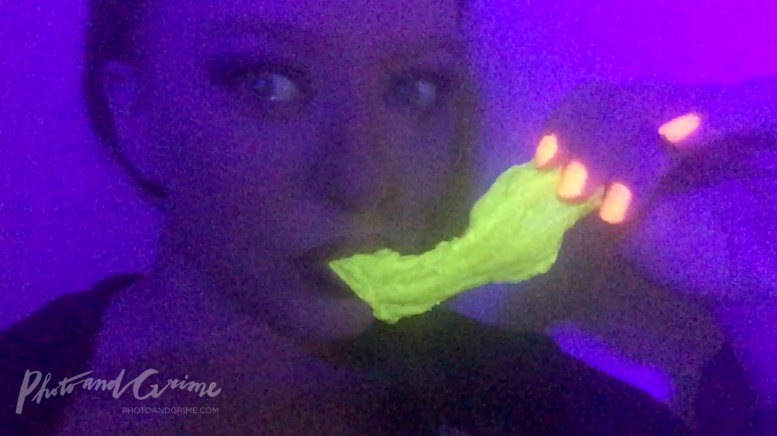Edible UV Glow in the Dark Slime