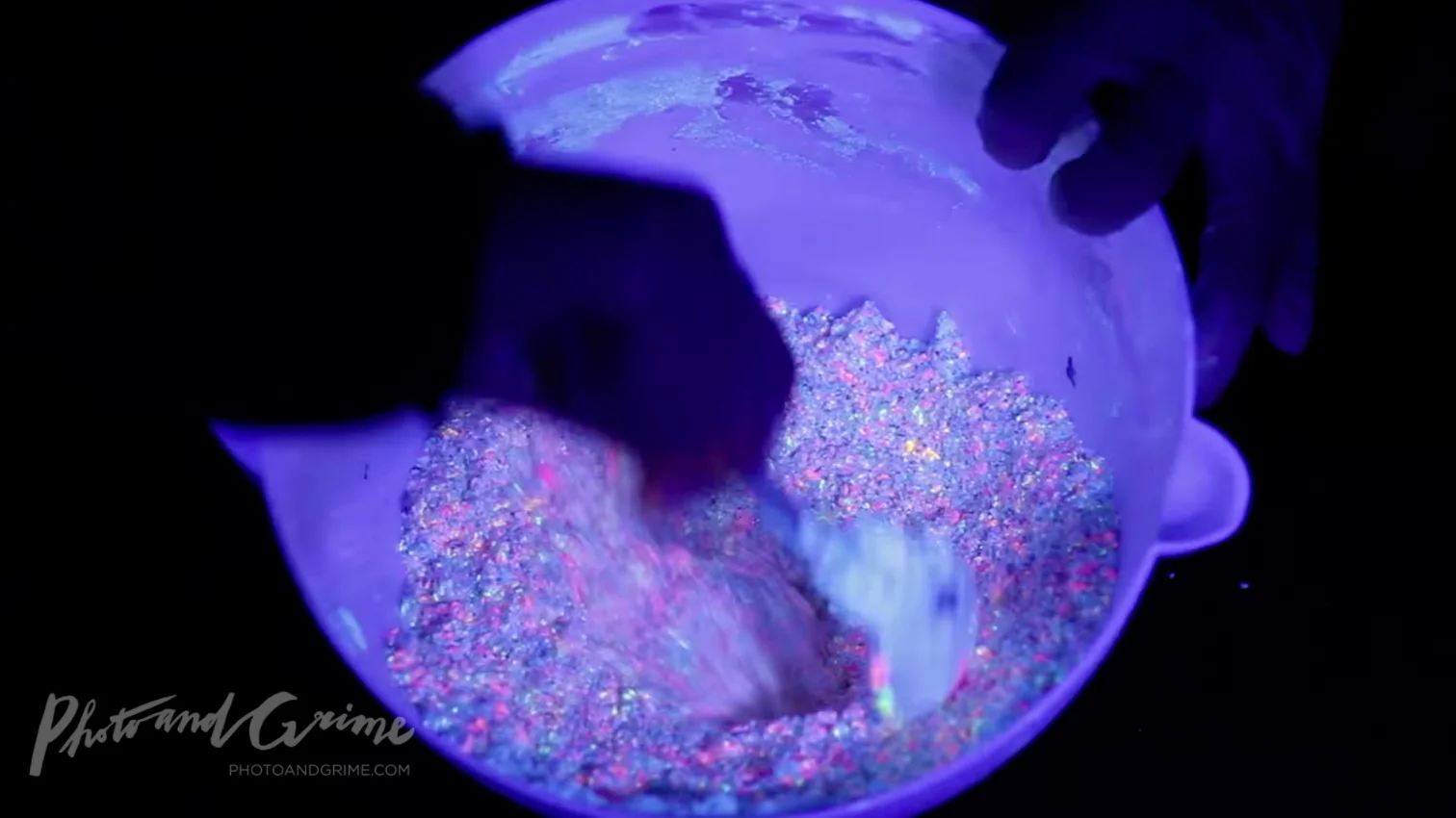 Rainbow snow, a great sensory play idea!