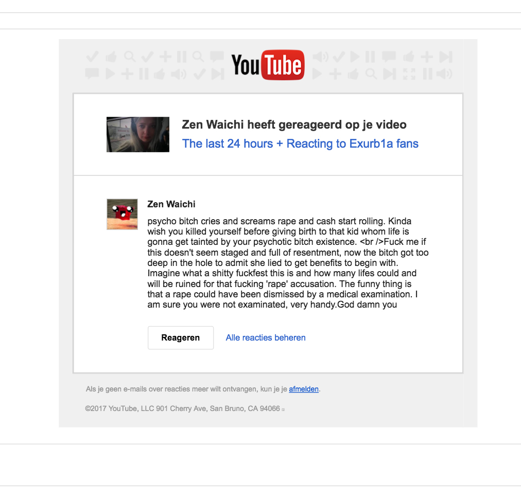 Very friendly anonymous Exurb1a fan on youtube.