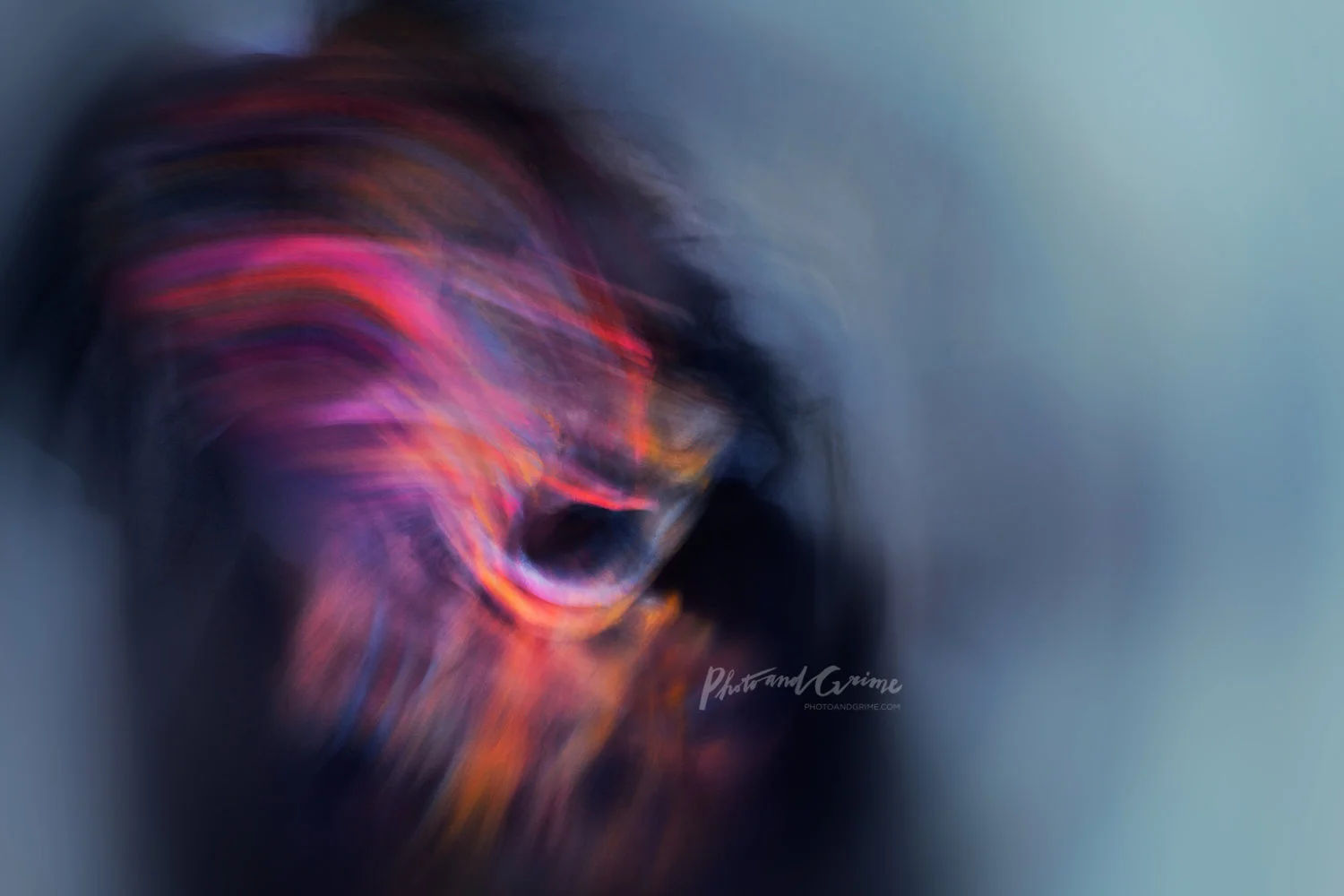 Monster - Self portrait (2016). UV blacklight and indirect (reflective) light painting. Photography (along with theatre) helped me a lot to learn how to express emotion.