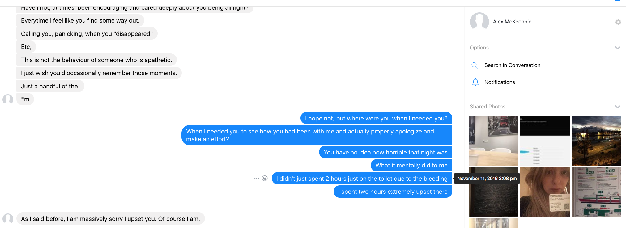 Conversation about the first rape with Alexander McKechnie (youtuber Exurb1a).
