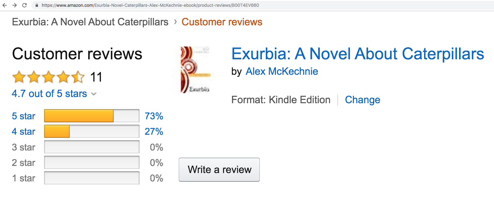 Exurb1a is the stage name of author Alexander McKechnie, who previously published the book ‘Exurbia: A Novel About Caterpillars’. Exurb1a’s youtube name was Exurbia, before he changed the ‘i’ into a ‘1’. Exurb1a changed his name to get around a vide…