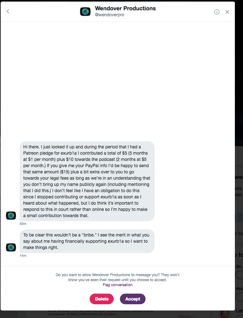 Wendover Productions’ not bribing me in return for financial support (I declined the money offer).