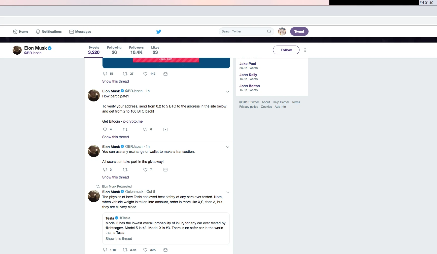 Right corner: 01:10