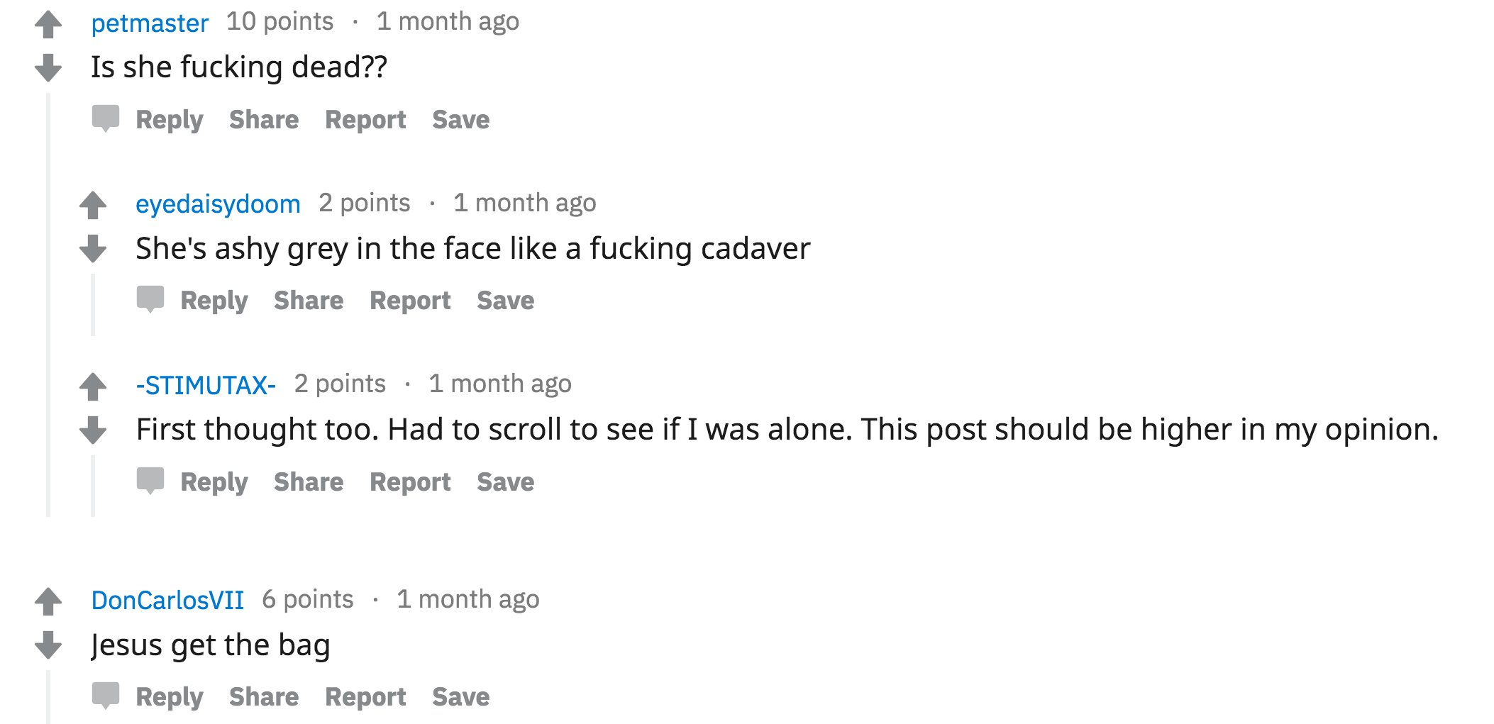 Users rate another woman on Butterface.