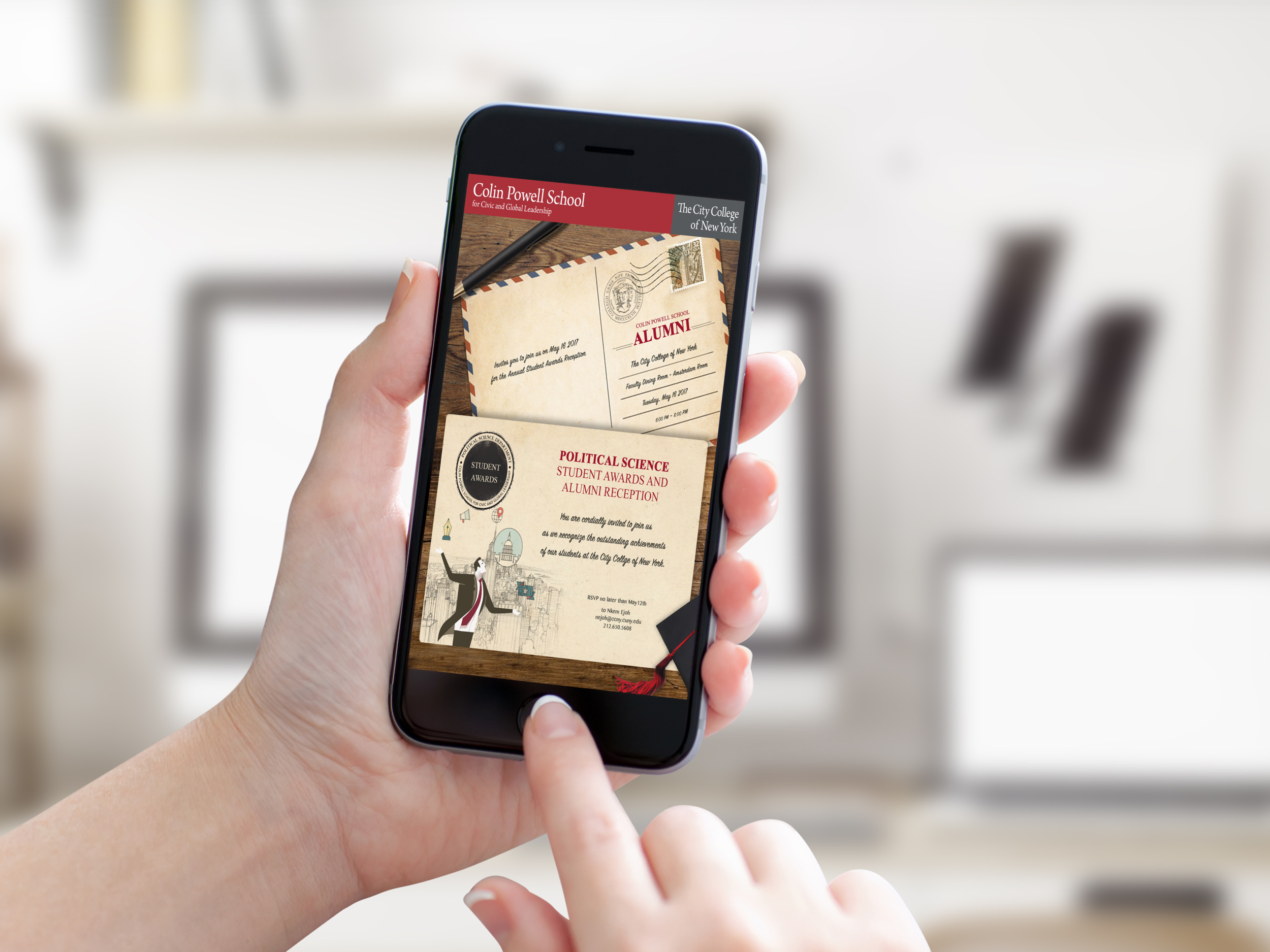 Interactive invitations for events