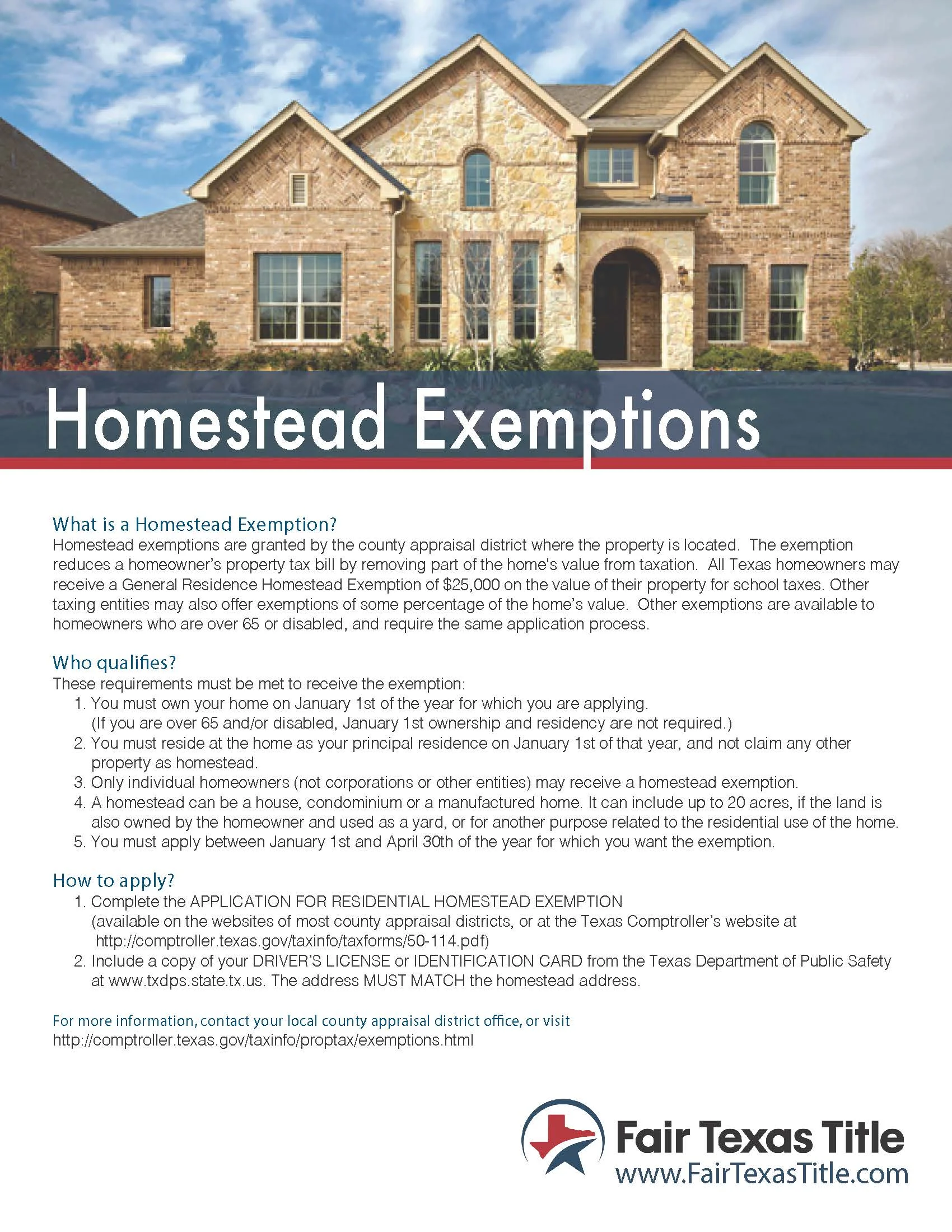 Homestead Exemptions