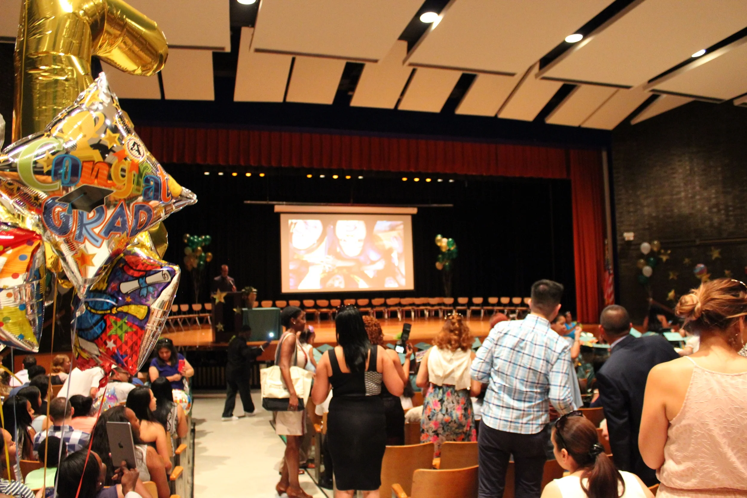 Arriving to the Senior Slideshow