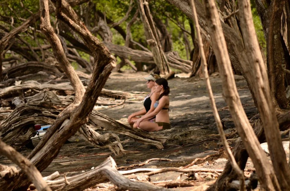 Yoga on the beach