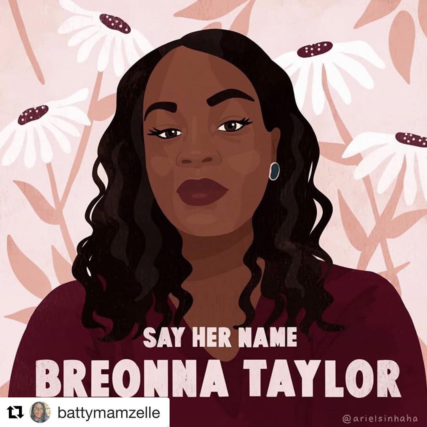 Today was #breonnataylor &lsquo;s birthday. Sharing info in bio on how to commemorate her life and step up against injustice. #sayhernamebreonnataylor 
Beautiful artwork by @arielsinhaha  and @nemesomi 🙏🏽🙏🏾🙏🏿 #Repost @battymamzelle with @get_re