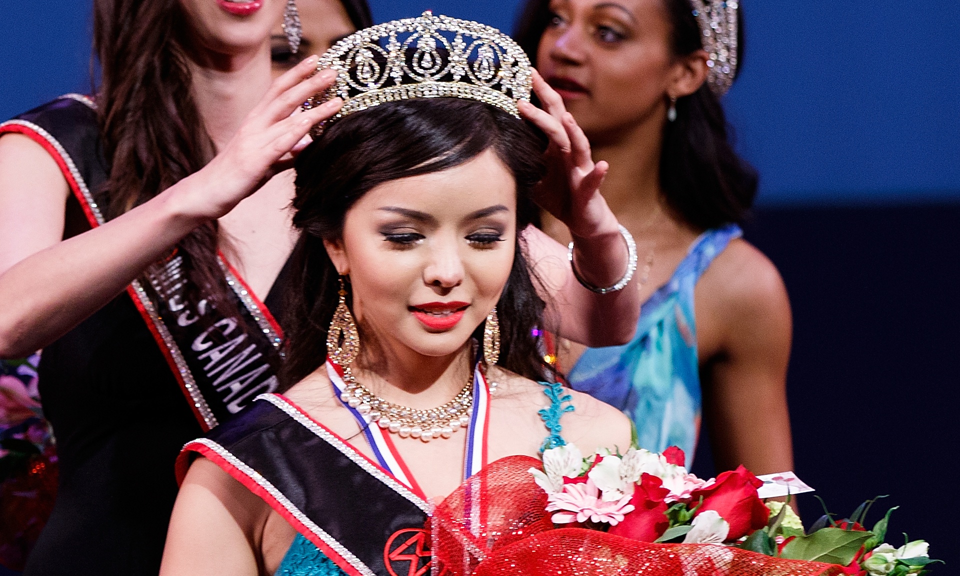 Anastasia Lin is crowned Miss World Canada 2015. Lin has revealed to the Guardian that she is a practitioner of Falun Gong. Photograph: Andrew Chin/Getty Images