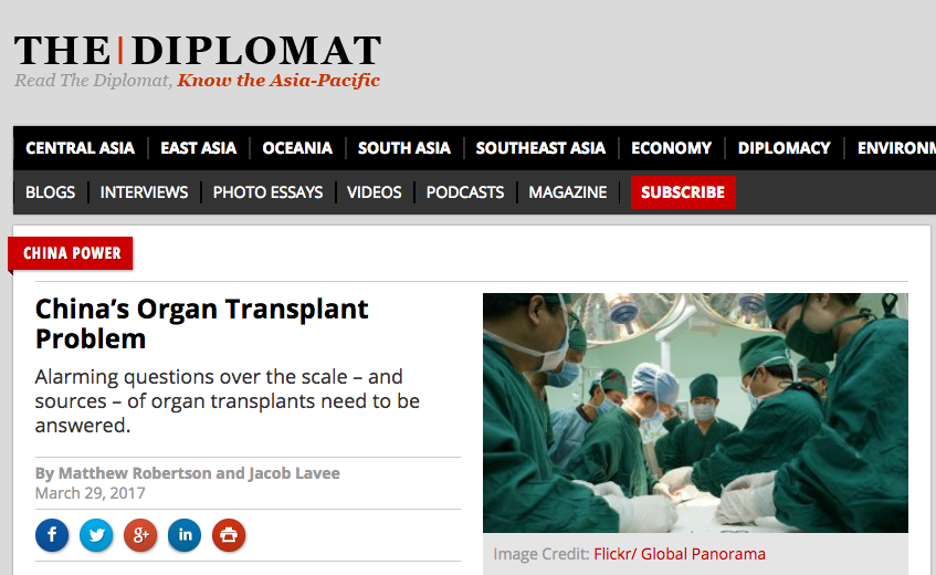 China’s Organ Transplant Problem