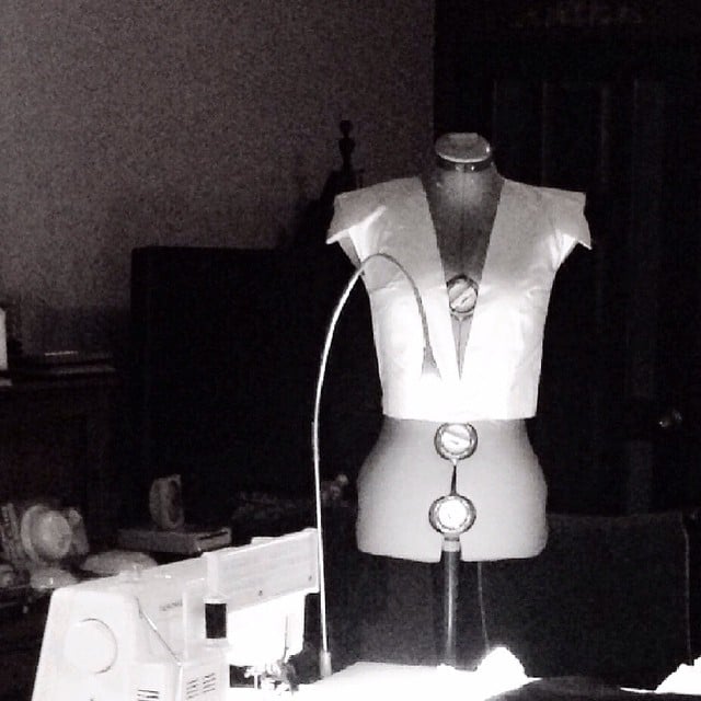 Working late night #fynapparel #draping #patternmaking #pattern #portland #fashion #pdxfashion #desinger