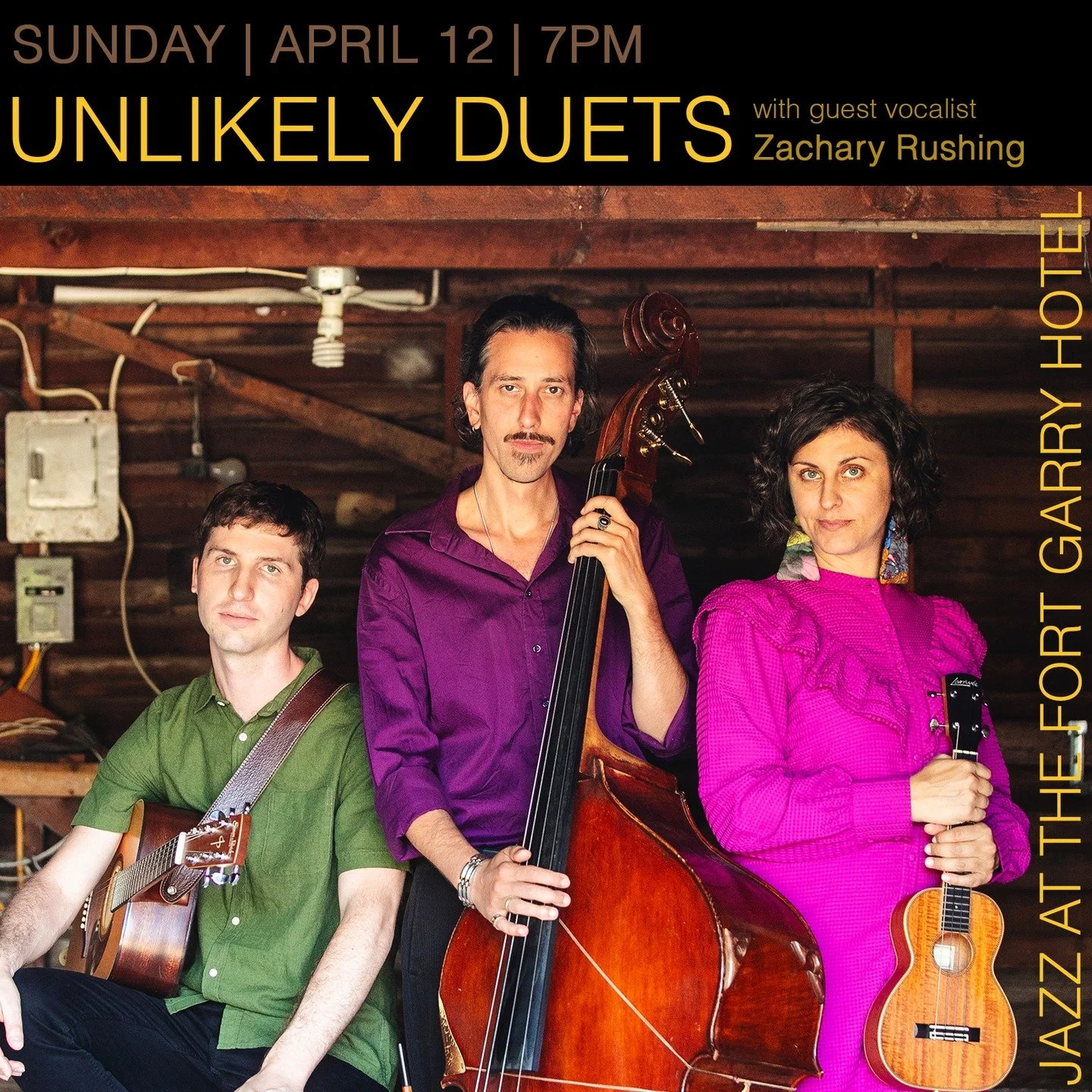 Casati presents "Unlikely Duets" 
Jazz at the Fort Garry Hotel 
Sunday, April 12th 2026 
7pm (doors open at 6pm)

We are thrilled to be presenting a fun night of new jazz arrangements along with pal and new collaborator @zachary.is.rushing 