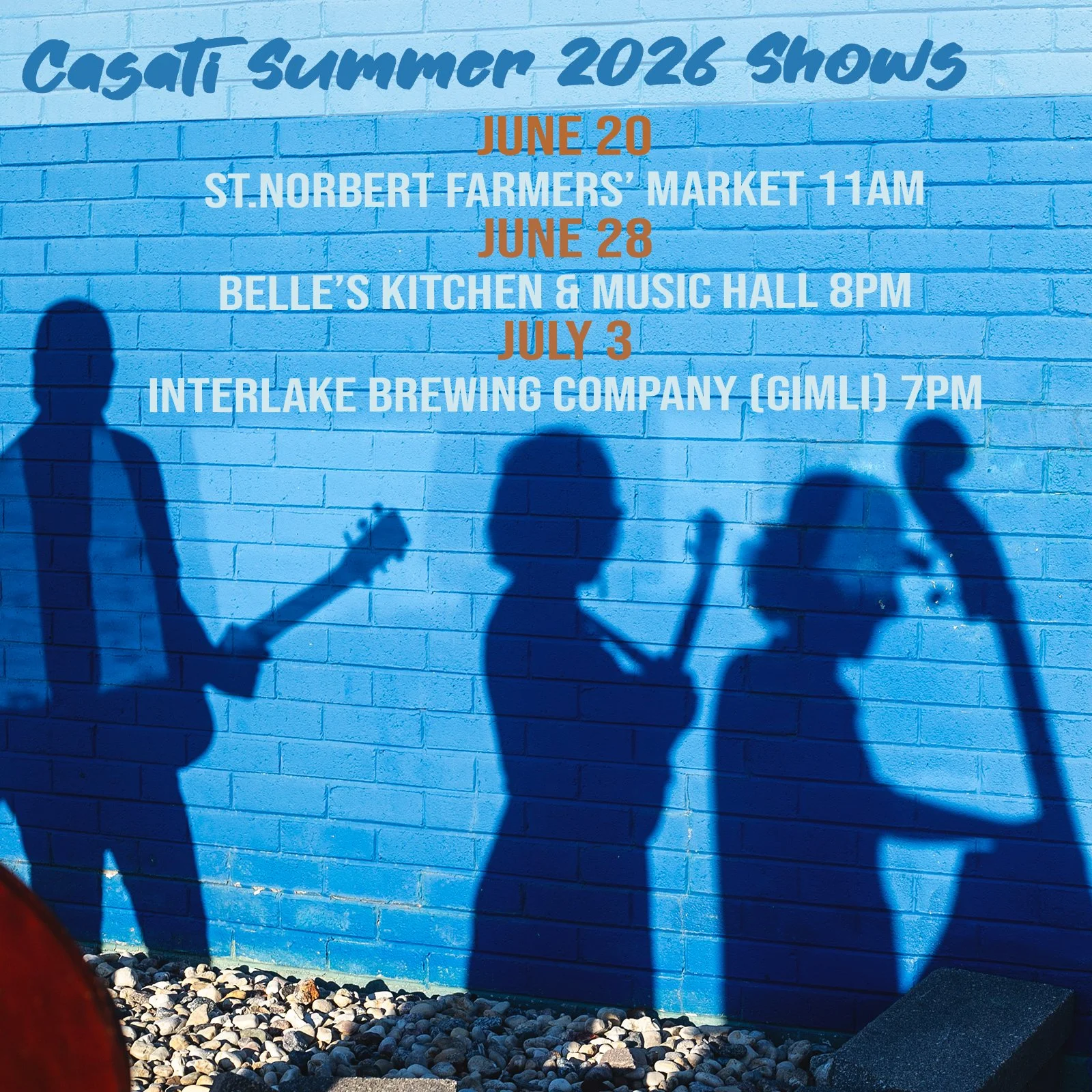 Summer has certainly arrived full force! 
🌥⛅🌤

We are working on some new music &amp; are excited to announce we'll be going back into studio this summer to start recording our next album (Eee!). 

If you want to hear some of our new material, this