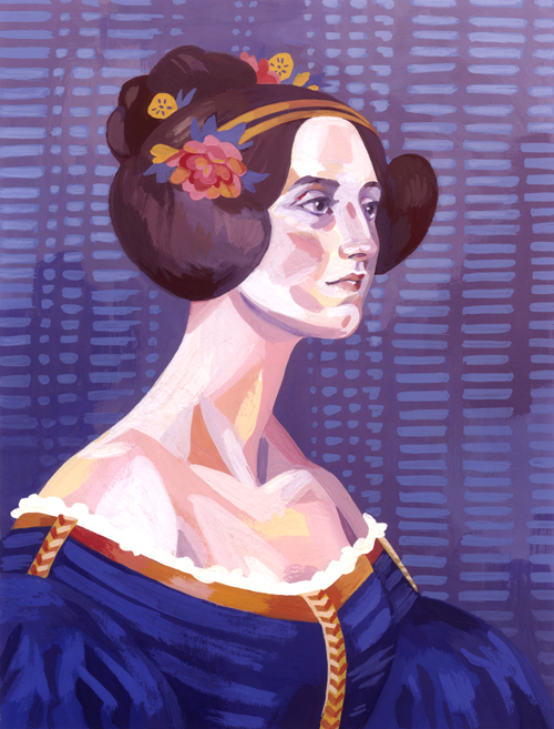   Ada Lovelace  gouache, 2014 