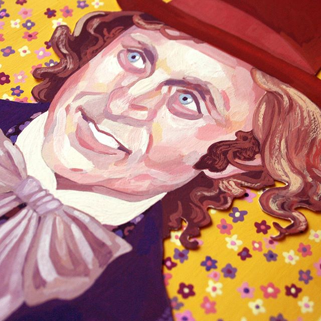 An old portrait I keep forgetting about. Resurrected and finally gets a background I&rsquo;m happy with.
.
.
.
#illustration #illustrator #willywonkaandthechocolatefactory #gouache  #gouachepainting  #gouacheillustration  #gouacheportrait  #illustrat