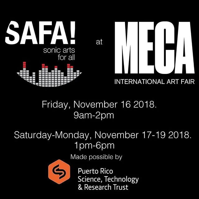 ¡Mira, esté semana! Sonic Arts For All is proud to present four days of music tech educational programming at this year’s @mecaartfair , straight from the heart of Viejo San Juan. Get your tickets today at MecaArtFair.com, ¡hasta pronto!
#safapuertorico #sonicartsforall
.
.
.
.
.
.
#puertorico #music #musictechnology #musictech #children #education #kids #santurce #sanjuan #viejosanjuan #sonicarts #soundart #sound #tech #classroom #musiclessons #learning #musiceducation #techno #housemusic #electronicmusic #electroacoustic #electroacousticmusic #synths #midi