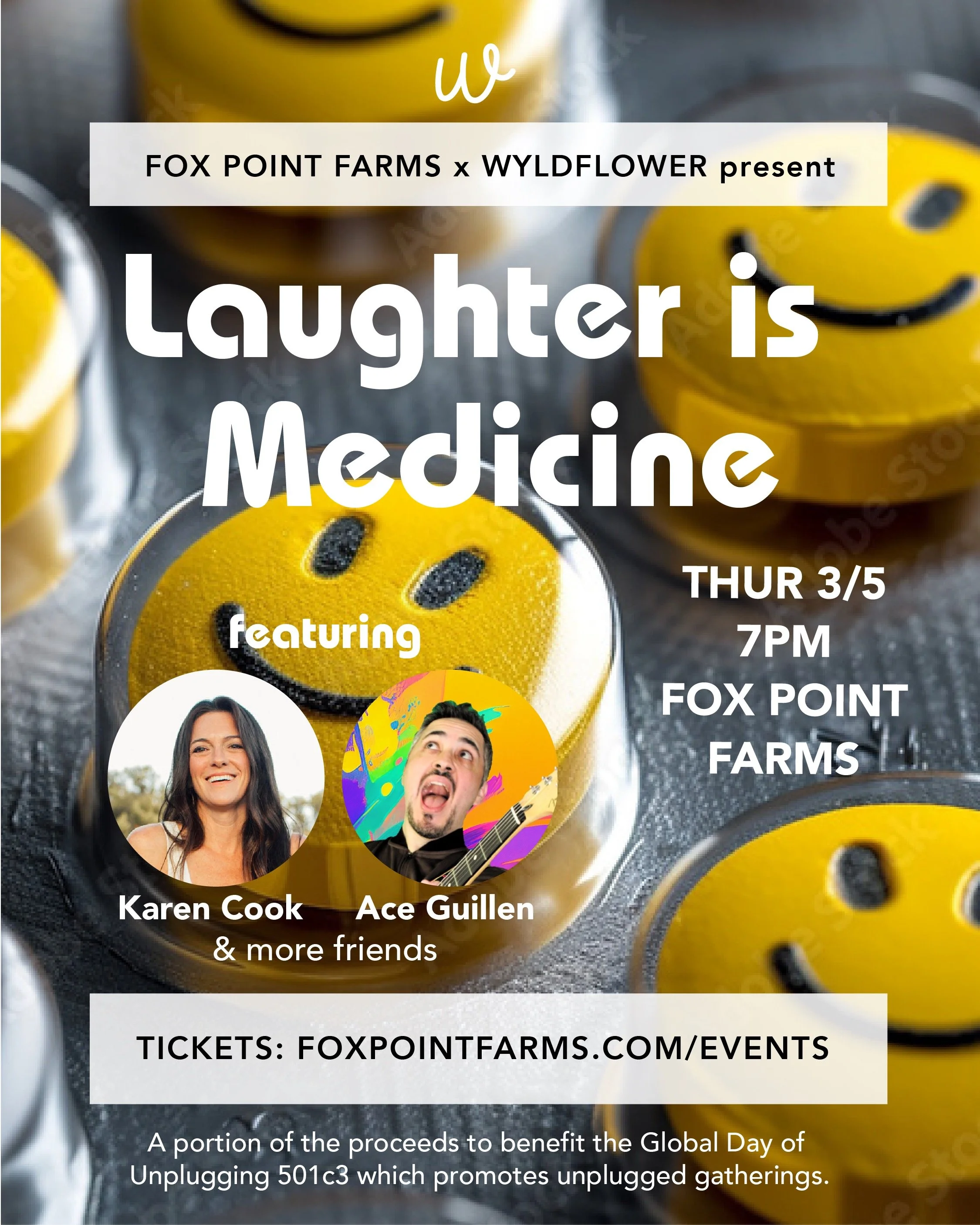 Thurs 3/5 Laughter is Medicine - Comedy Show at Fox Point Far