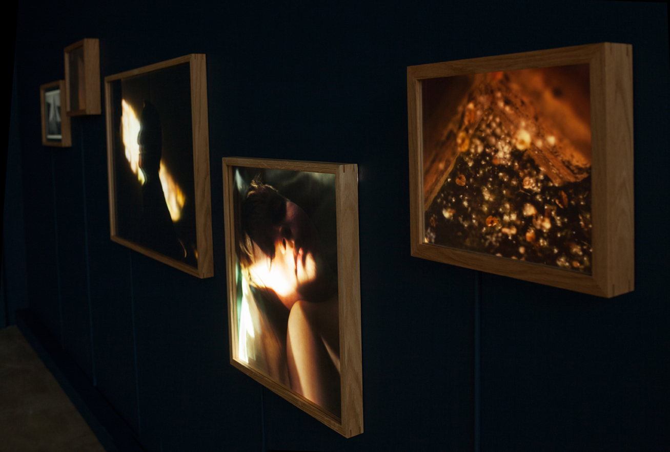 From the opening at Kristiansand Kunsthall. "De krøp inn i sin fars søvn". Photography and video installation.