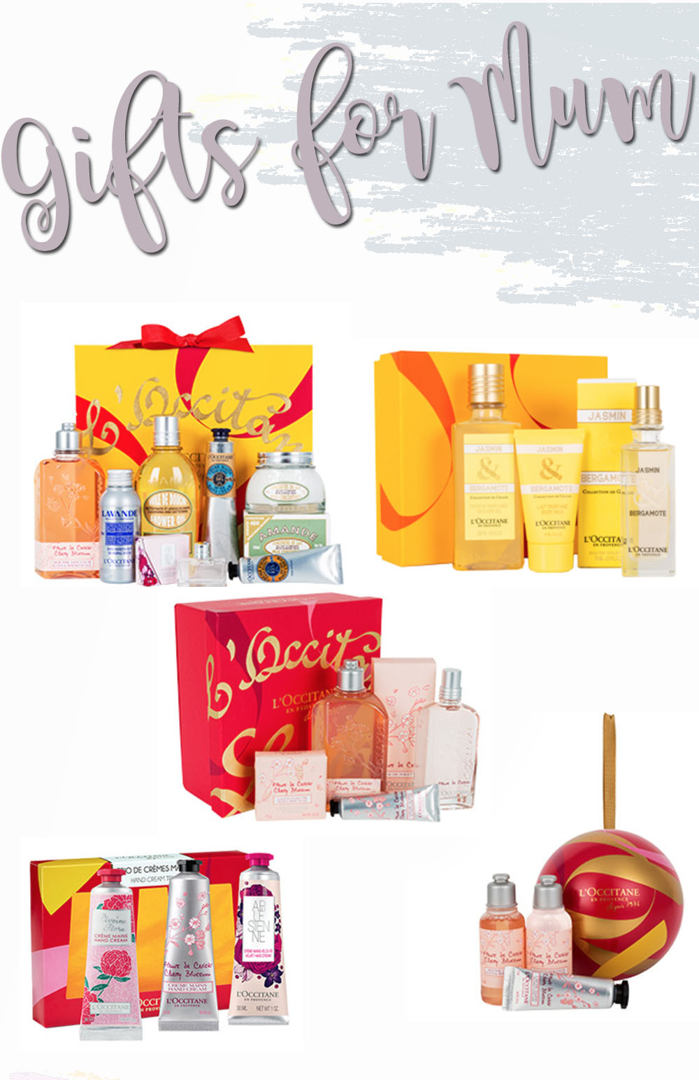 Gifts For Mum x The L'Occitane Edit