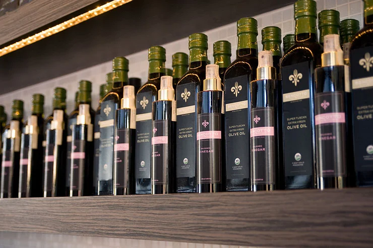 Olive oil and balsamic vinegar