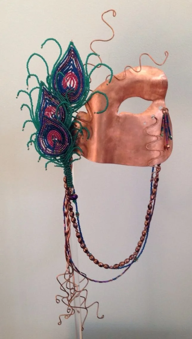 Copper Peacock Mask