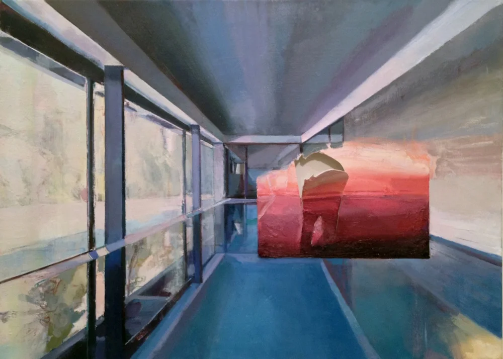 Rich Man's Pool , 2014, Oil on canvas, 34 x 44 in