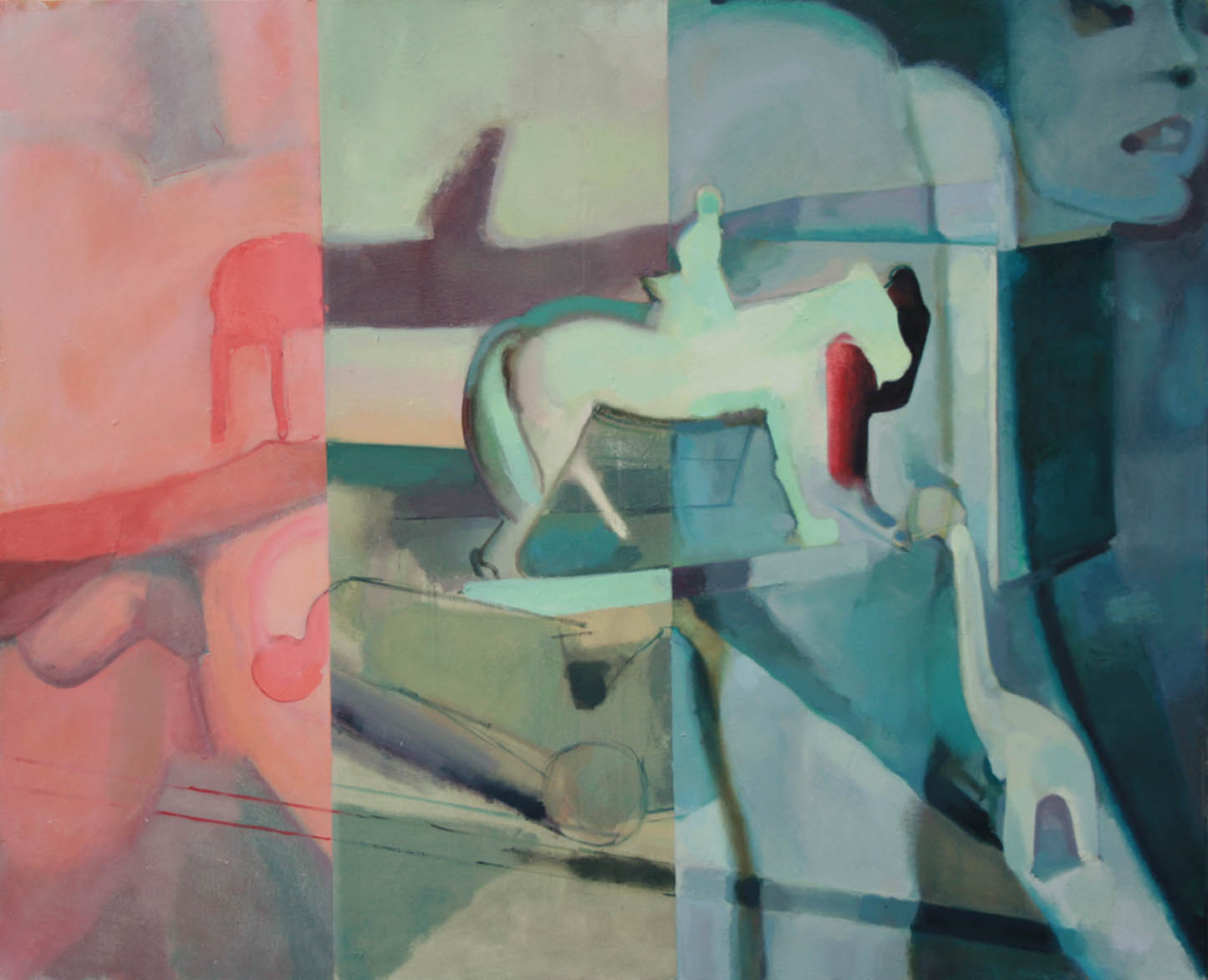   Horses , 2011, Oil on canvas, 36 x 42 in 