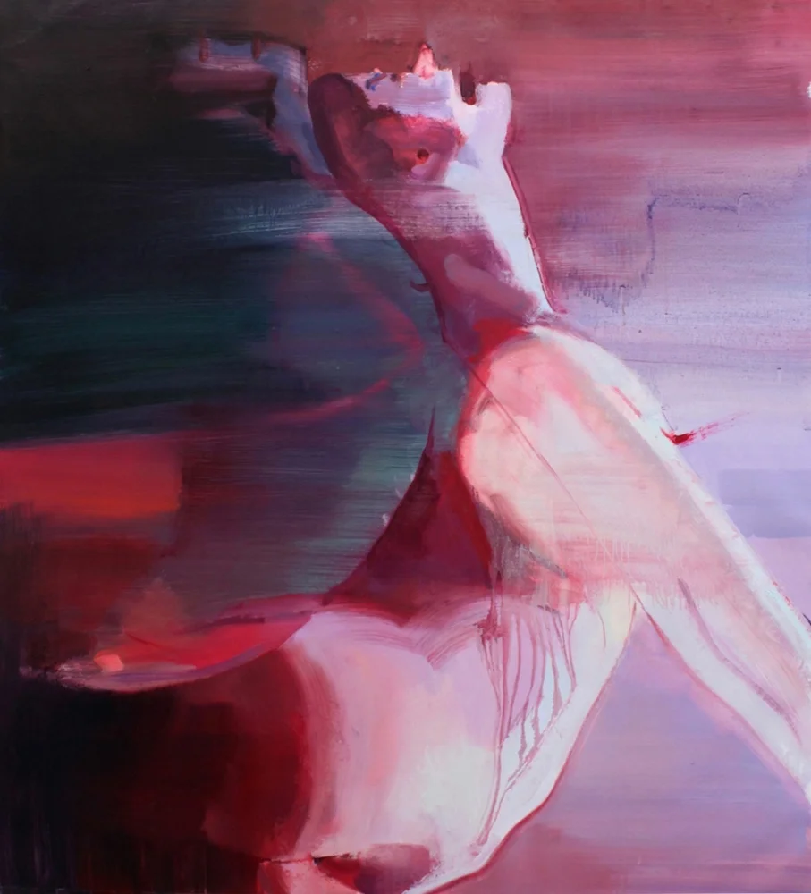 Yoga Deity, 2013, Oil on linen, 56 x 54 in
