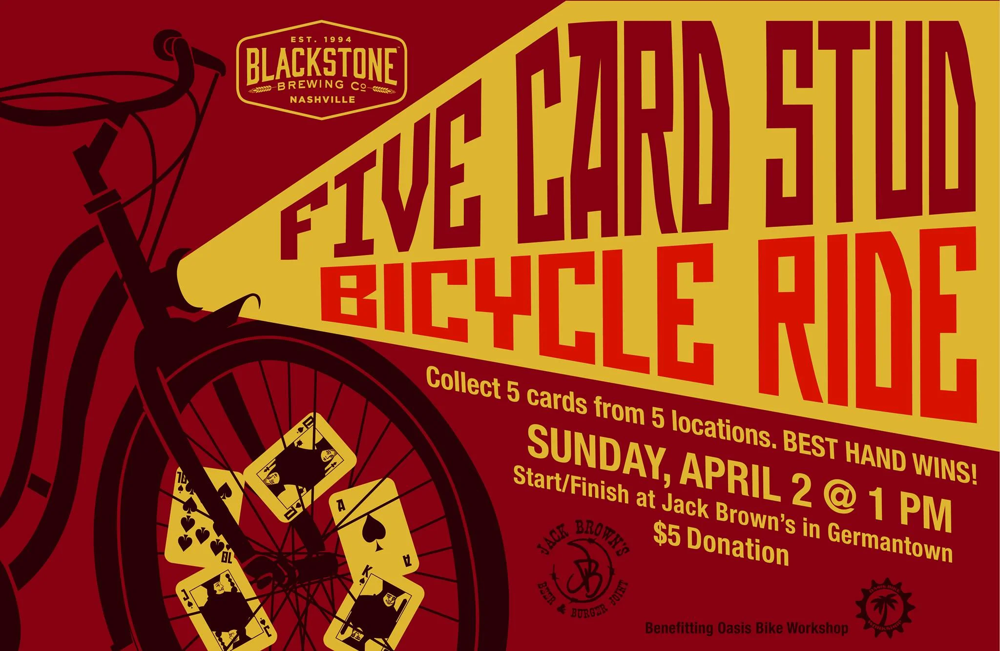 Five Card Stud Bicycle Ride - Blackstone Brewing