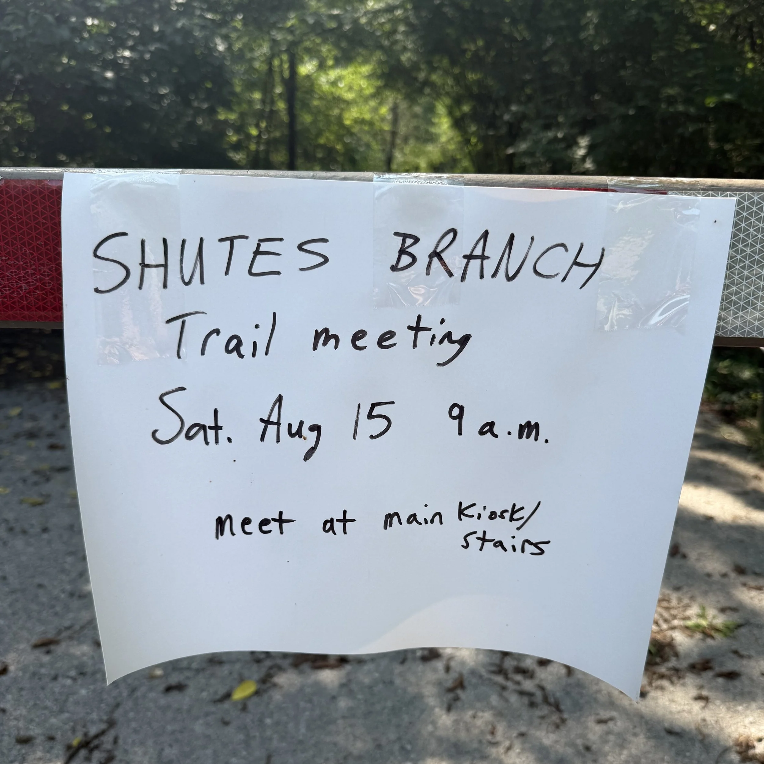 Shutes Branch Trail Meeting