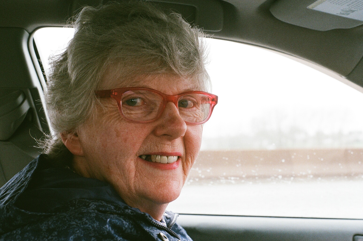 our third driver Margaret! She took us 25km