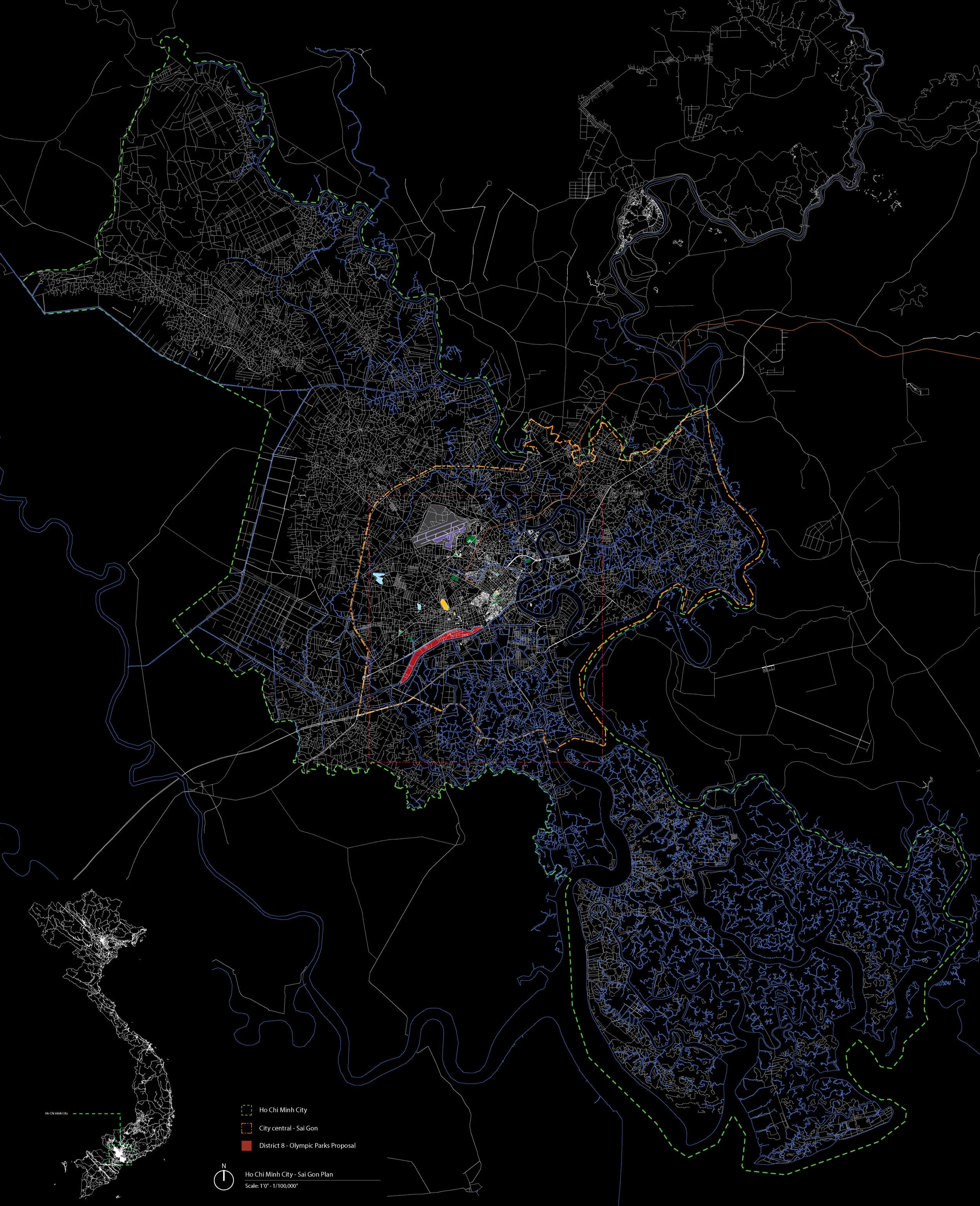 Ho Chi Minh city map