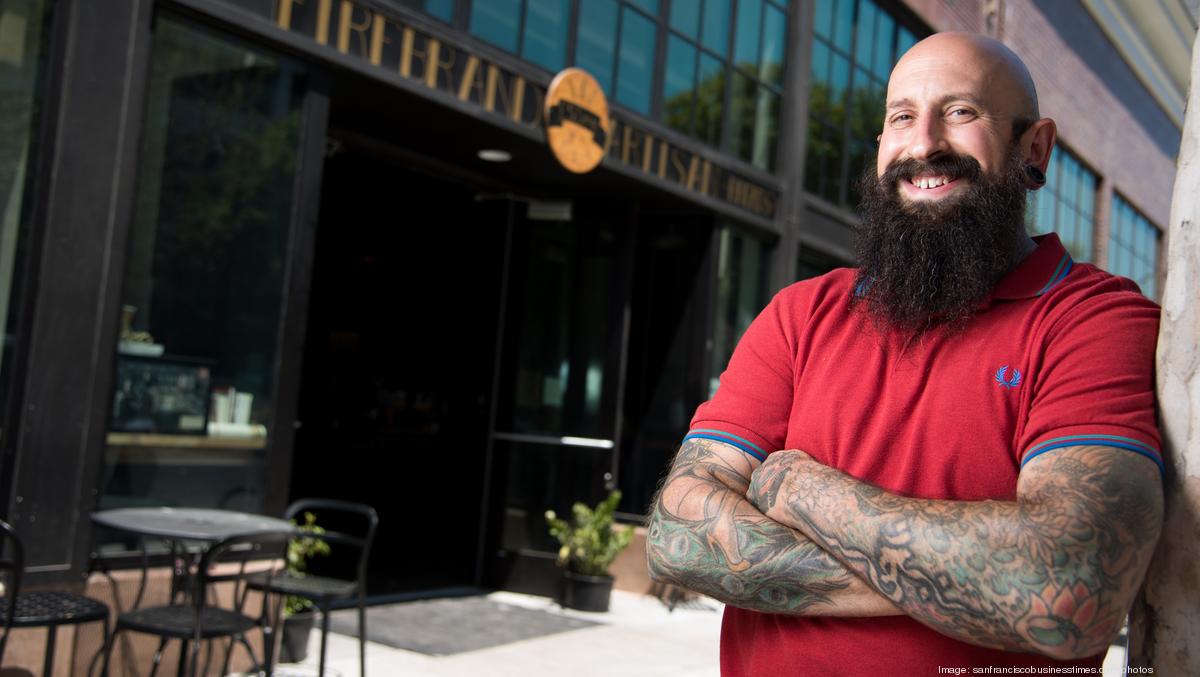 Matt Kreutz in front of his Downtown Oakland bakery. Photo credit: SF Business Times. 