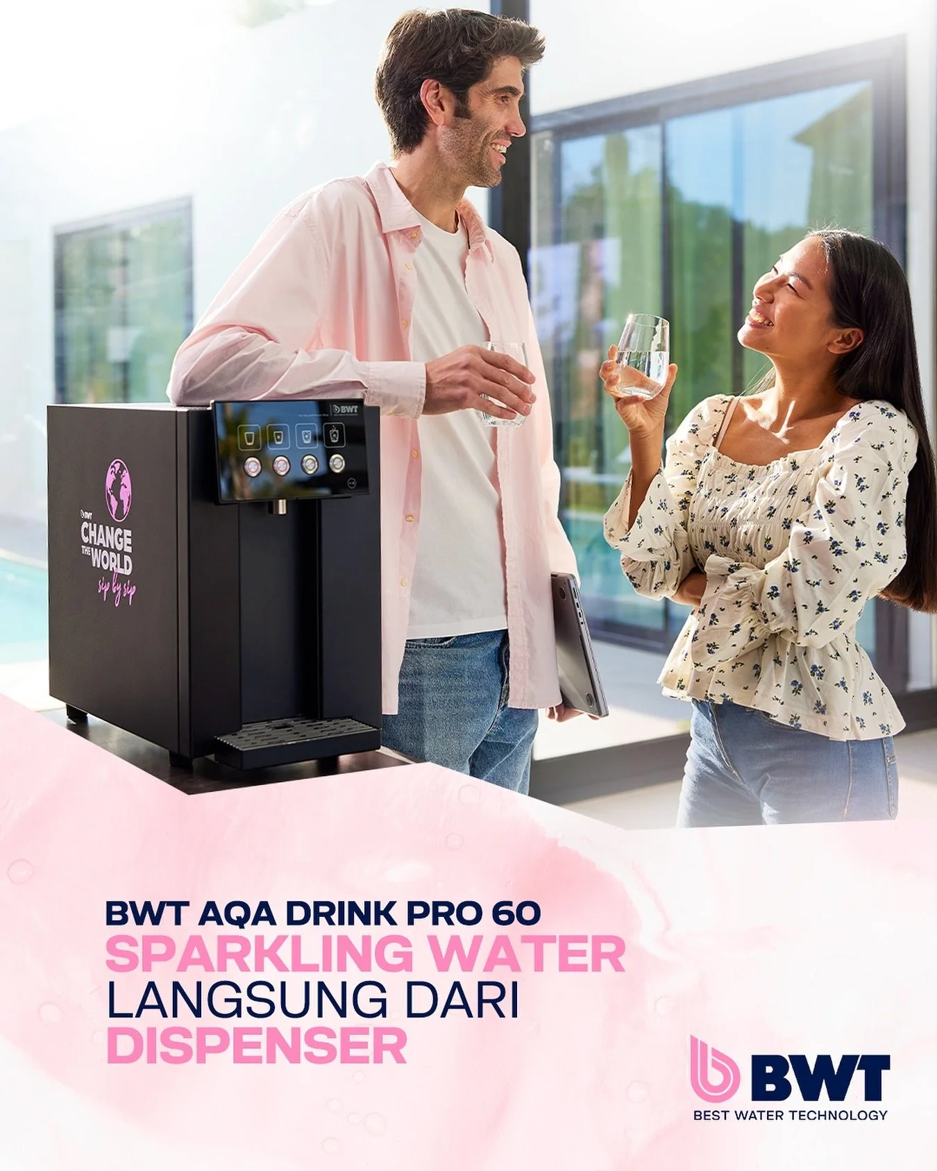 ✨ Rasakan Kesegaran Sparkling Water di Rumah dengan BWT AQA Drink Pro 60! ✨

Nikmati kemewahan air soda langsung dari dispenser Anda! 💧 Dengan BWT AQA Drink Pro 60, Anda bisa memilih air dingin, air biasa, hingga sparkling water sesuai selera.

💡 K