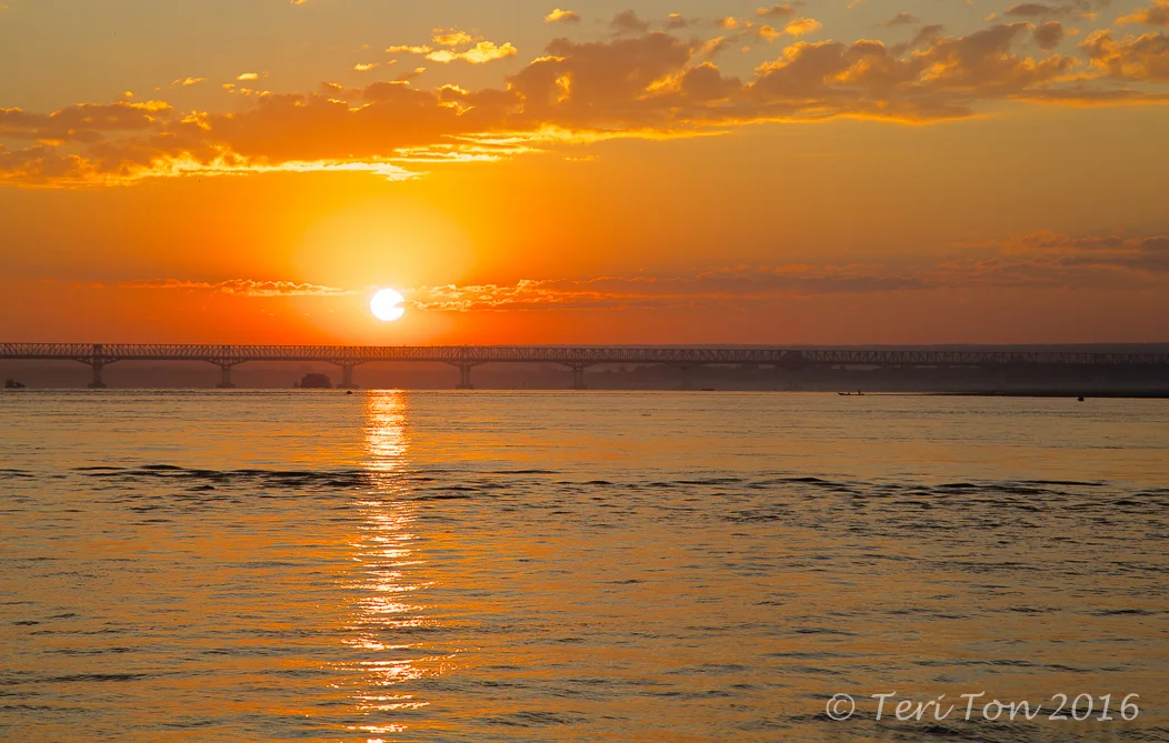 Sunrise on Irrawaddy River, Mandalay