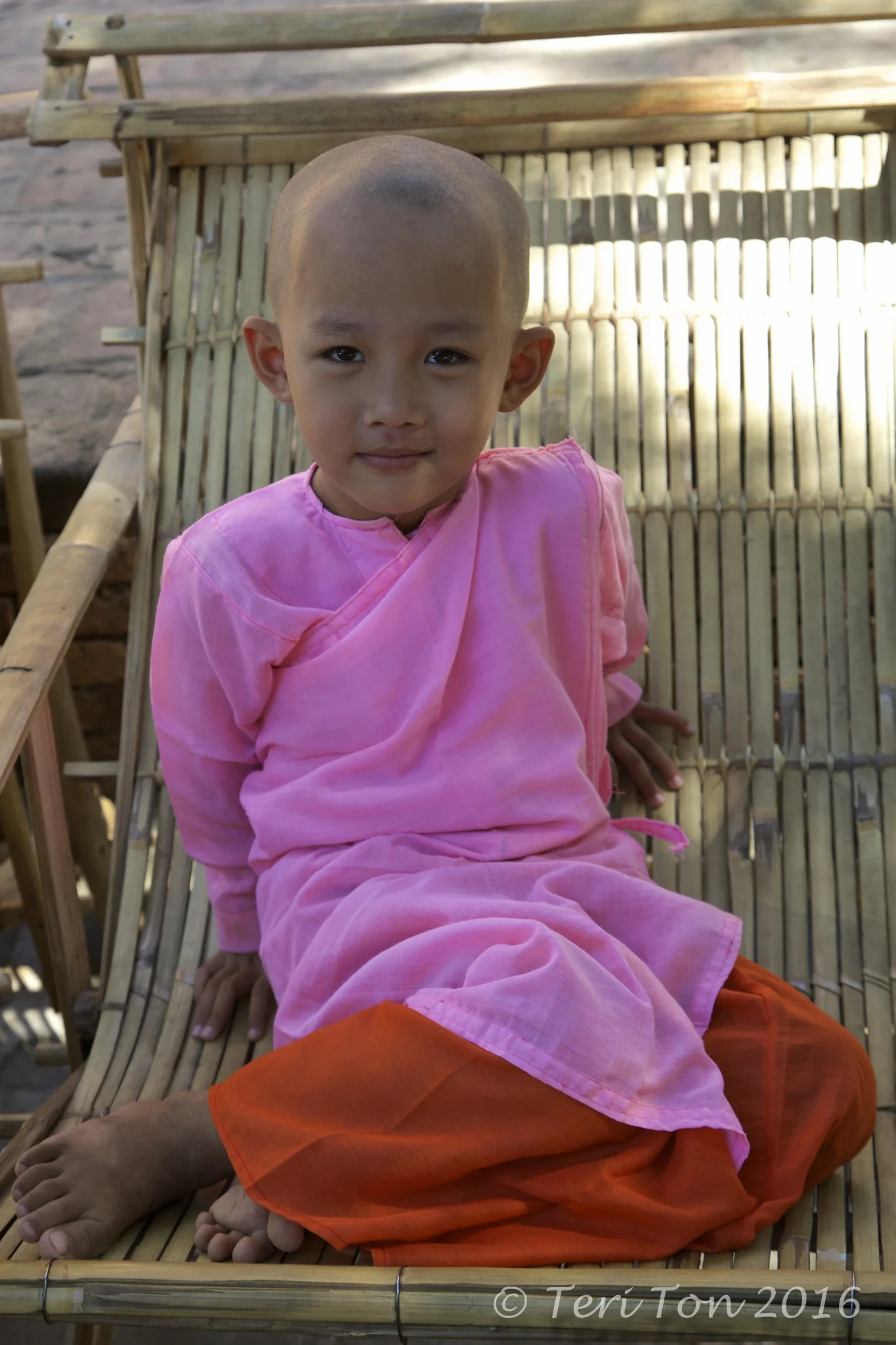 Young Buddhist Nun, Bagan, Myanmar