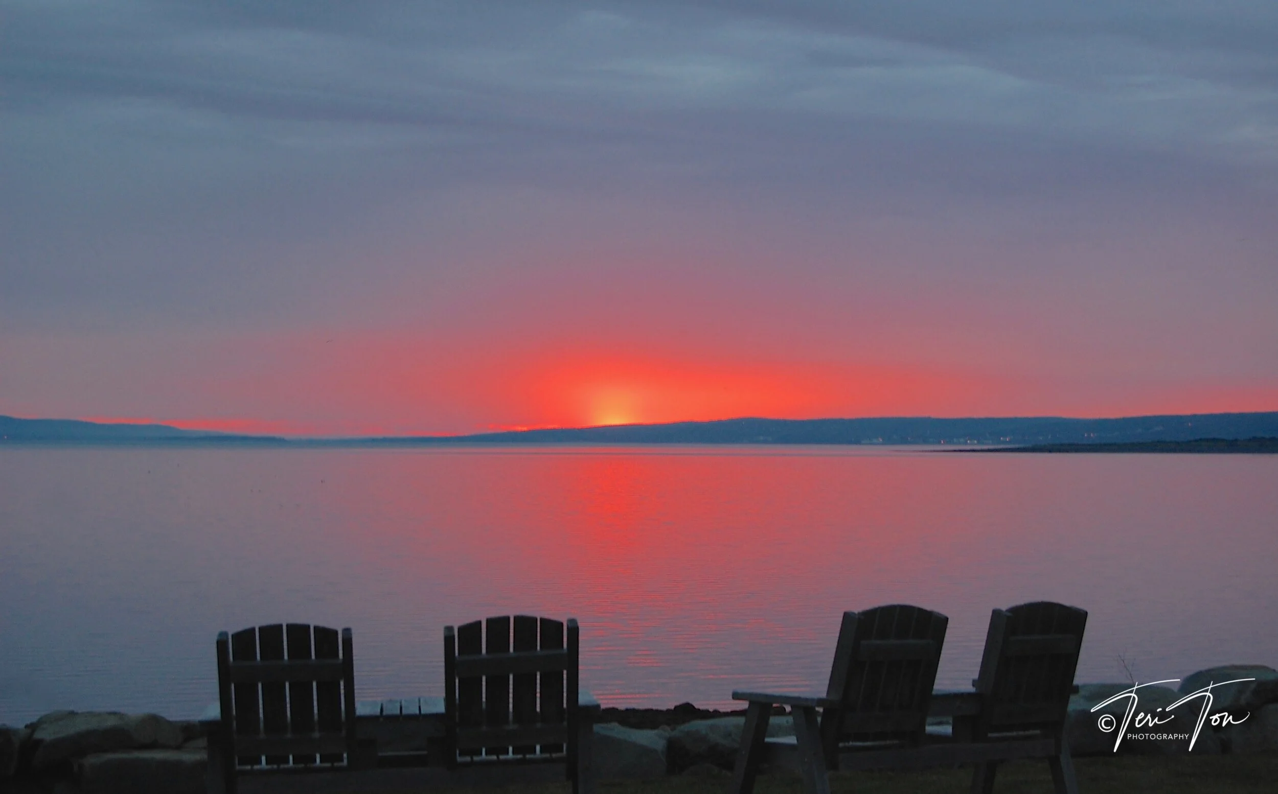 Sunrise on Digby Harbor , Nova Scotia, Canada