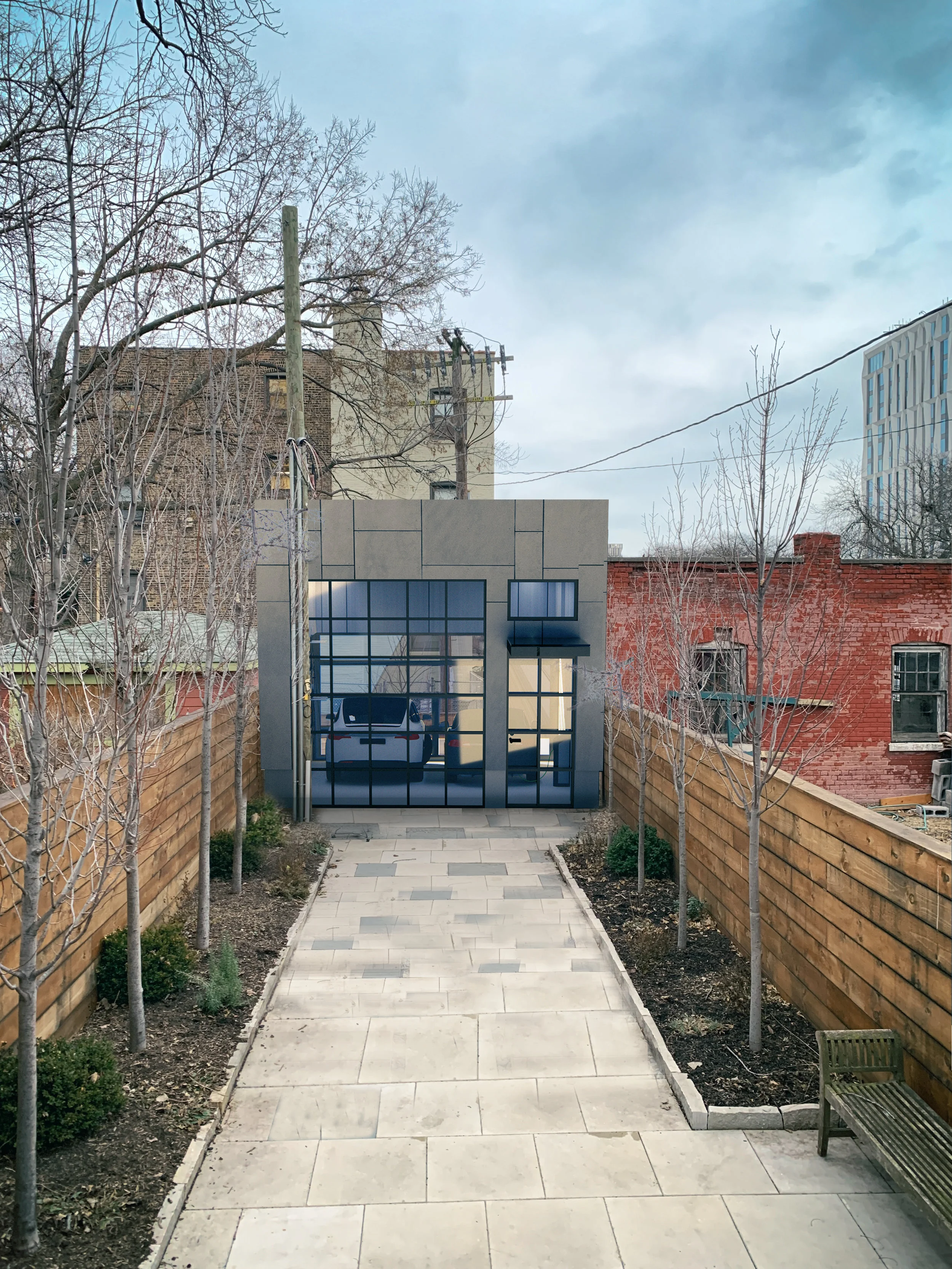 Garage/Studio - January 2019. Final Design Rendering.
