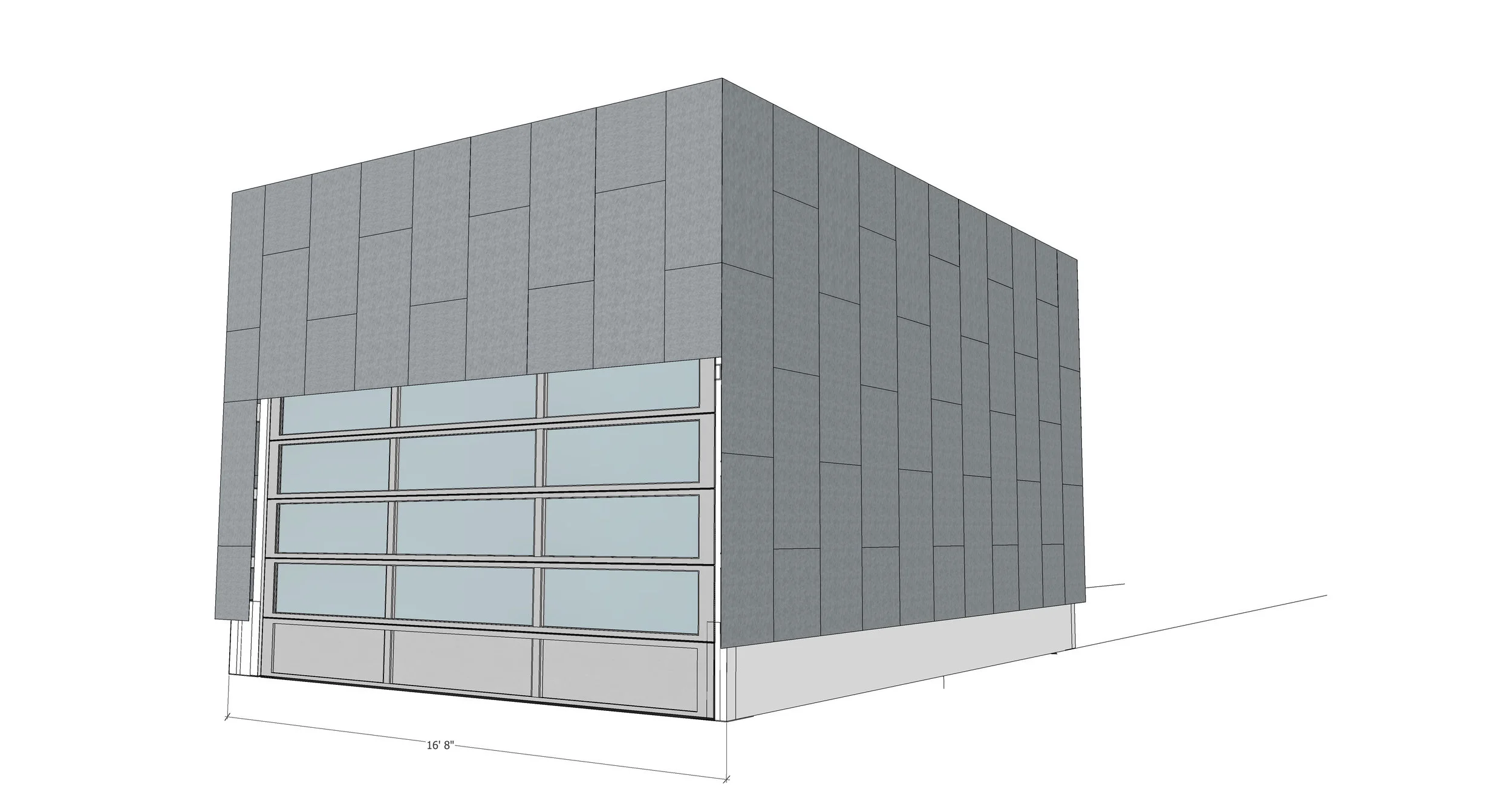 Light Gauge Steel frame. Cembrit HD panels.