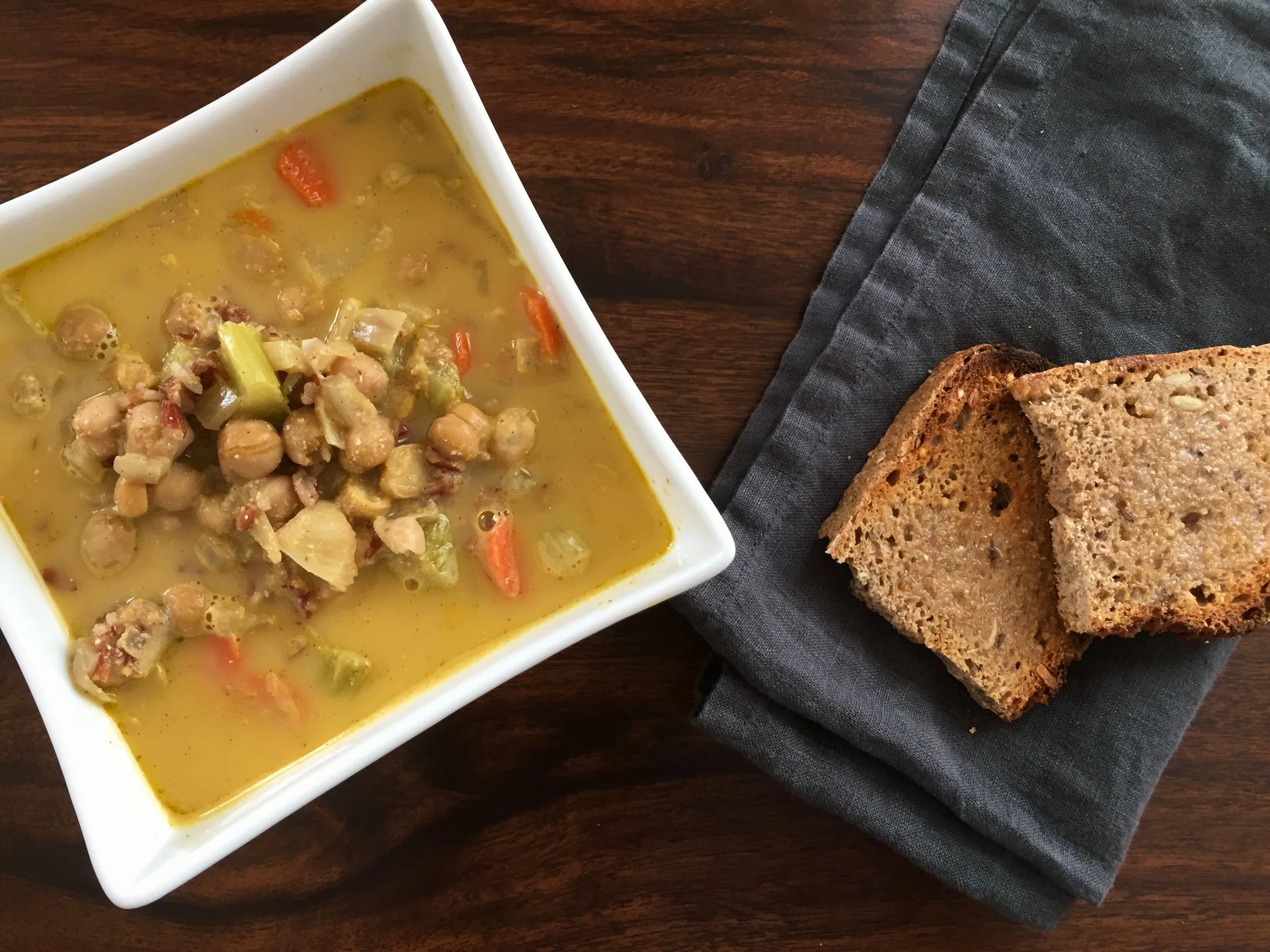 Creamy Cashew Chickpea Soup