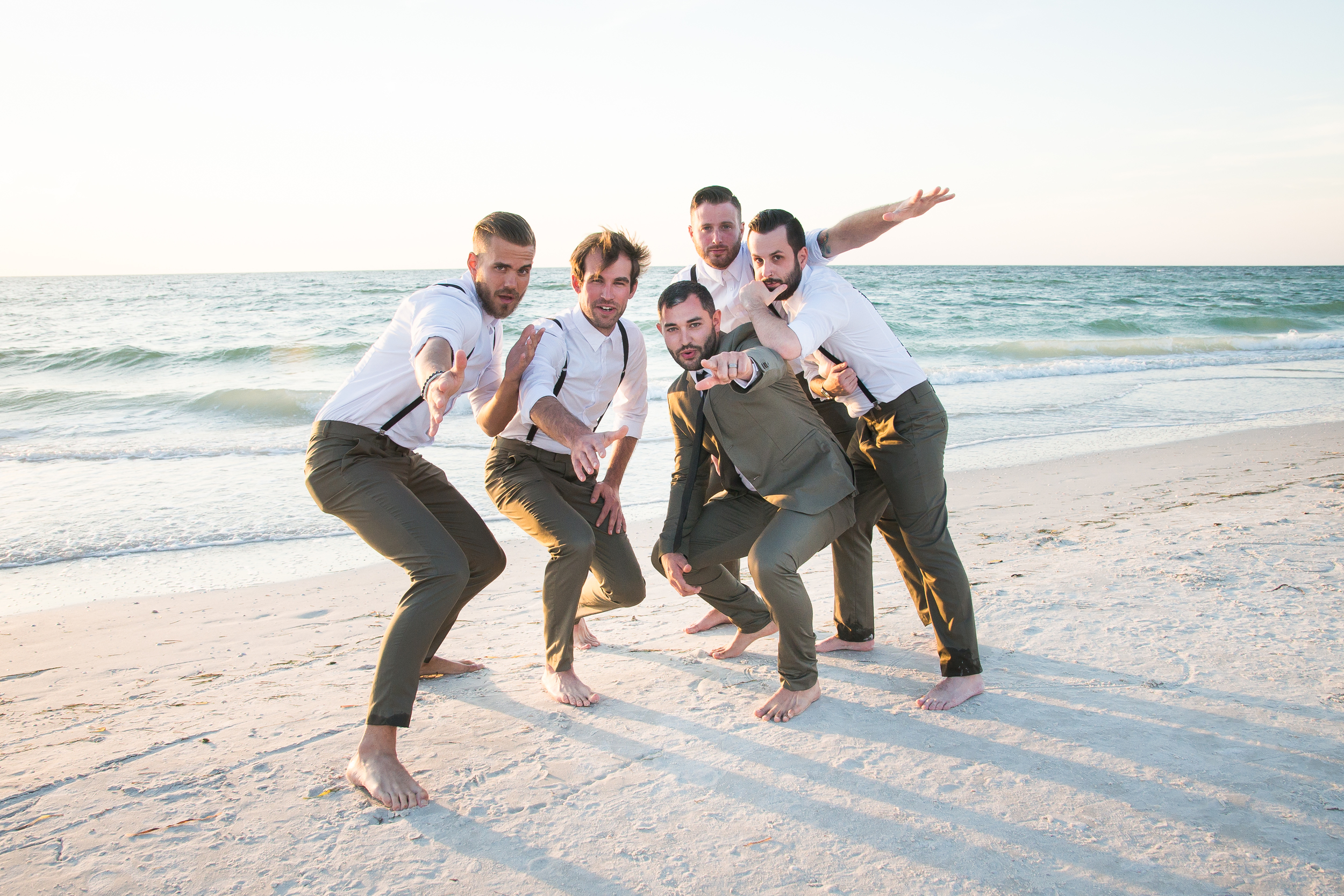 Groom And Groomsmen Poses Photos Tampa Wedding