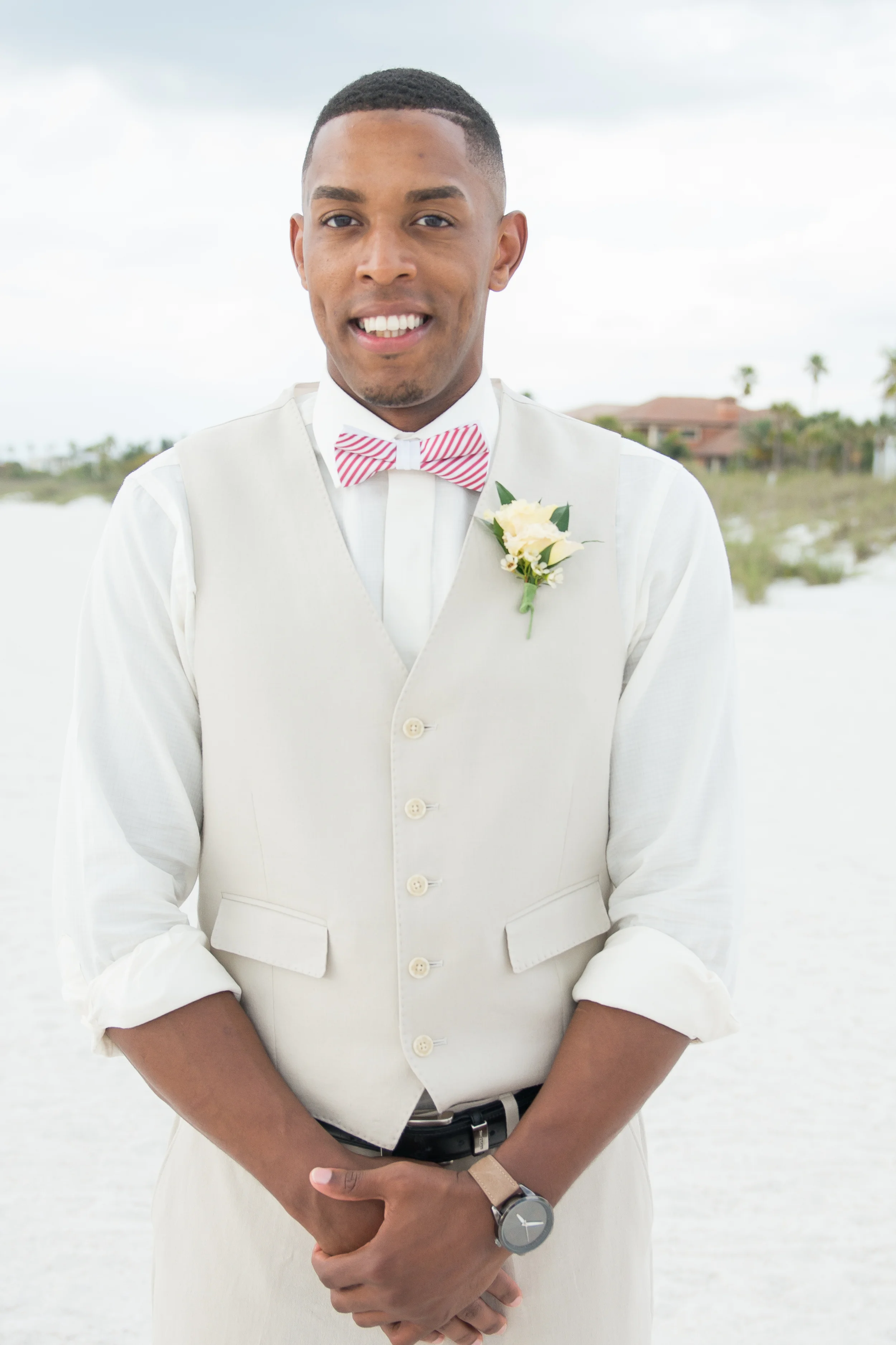 Ivory Vintage Beach Wedding