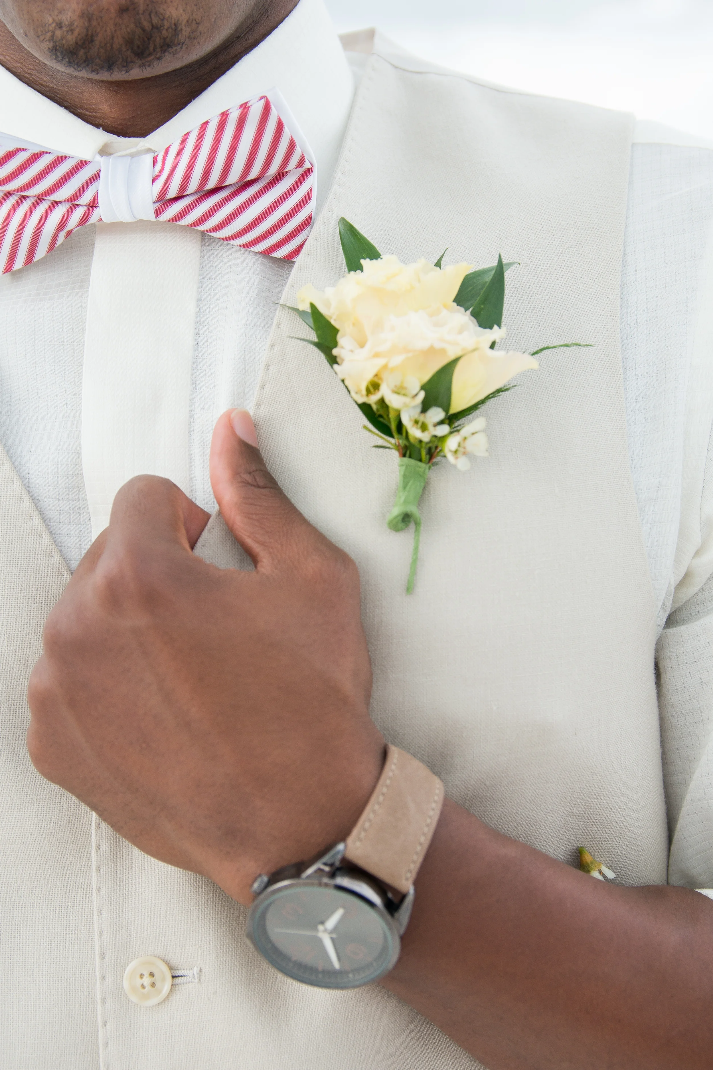 Ivory Vintage Beach Wedding